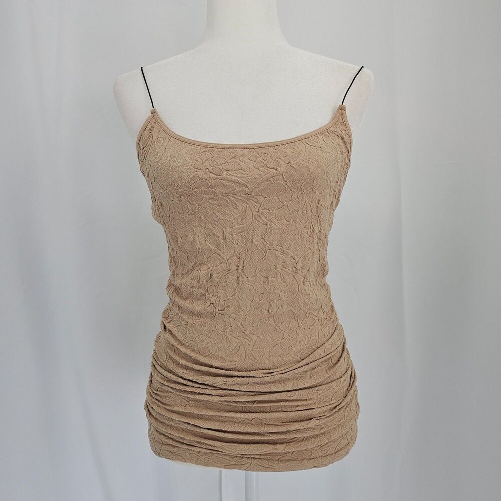 Free People Intimately Nude Mini Textured Slip Dress Size M/L NWT Laying piece